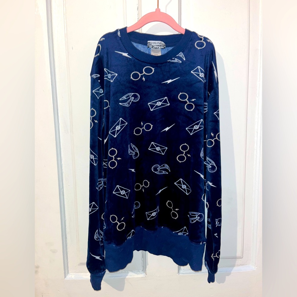 Harry Potter Fleece Pajama top or Pullover Small